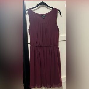 A byer Burgundy, sleeveless, dress, size medium